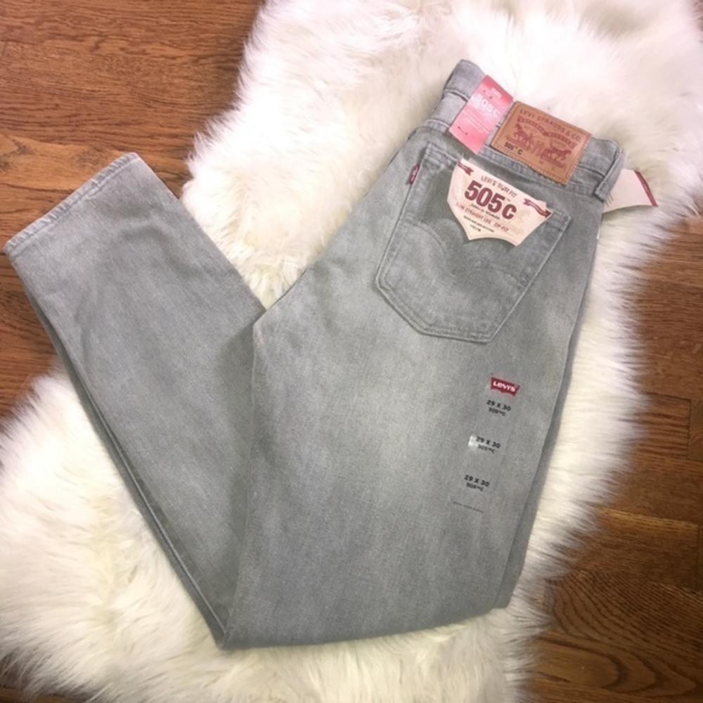 Levi’s 505c gray distressed denim jeans‎ size 29